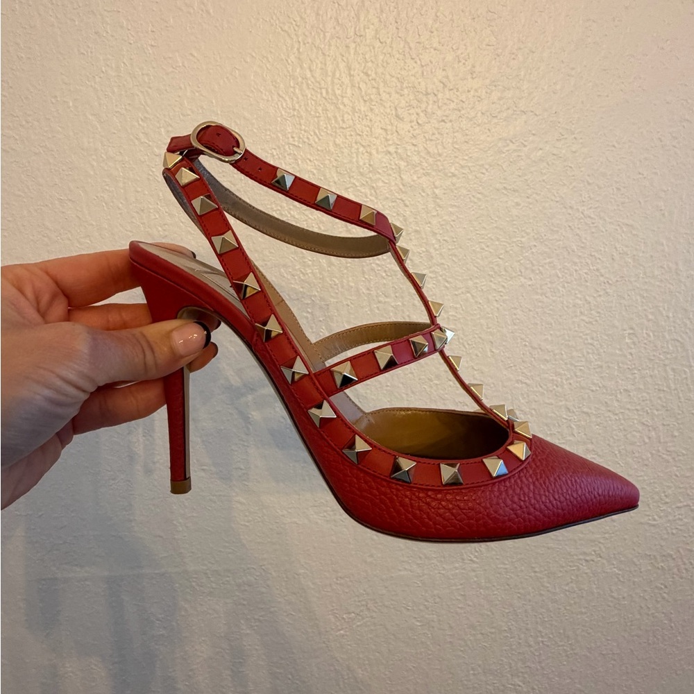 Valentino Rockstud Ankle strap 100mm